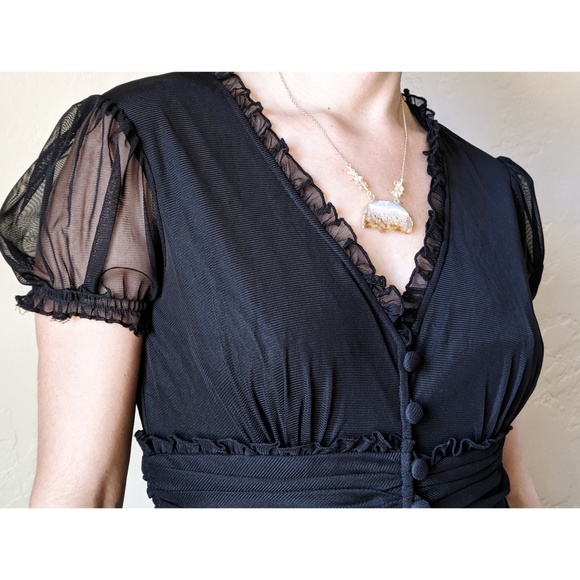 Beautiful London Times Fit & Flare Button Dress - Picture 4 of 8